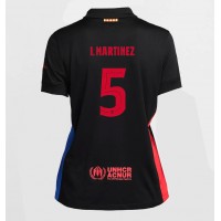 Camiseta Barcelona Inigo Martinez #5 Segunda Equipación Replica 2024-25 para mujer mangas cortas